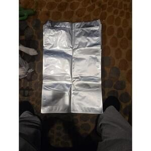 (10) Mylar Bags Zip Seal Reusable. Size 19x28